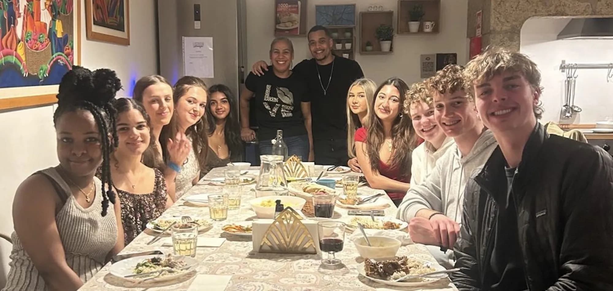 Guests at Family dinner